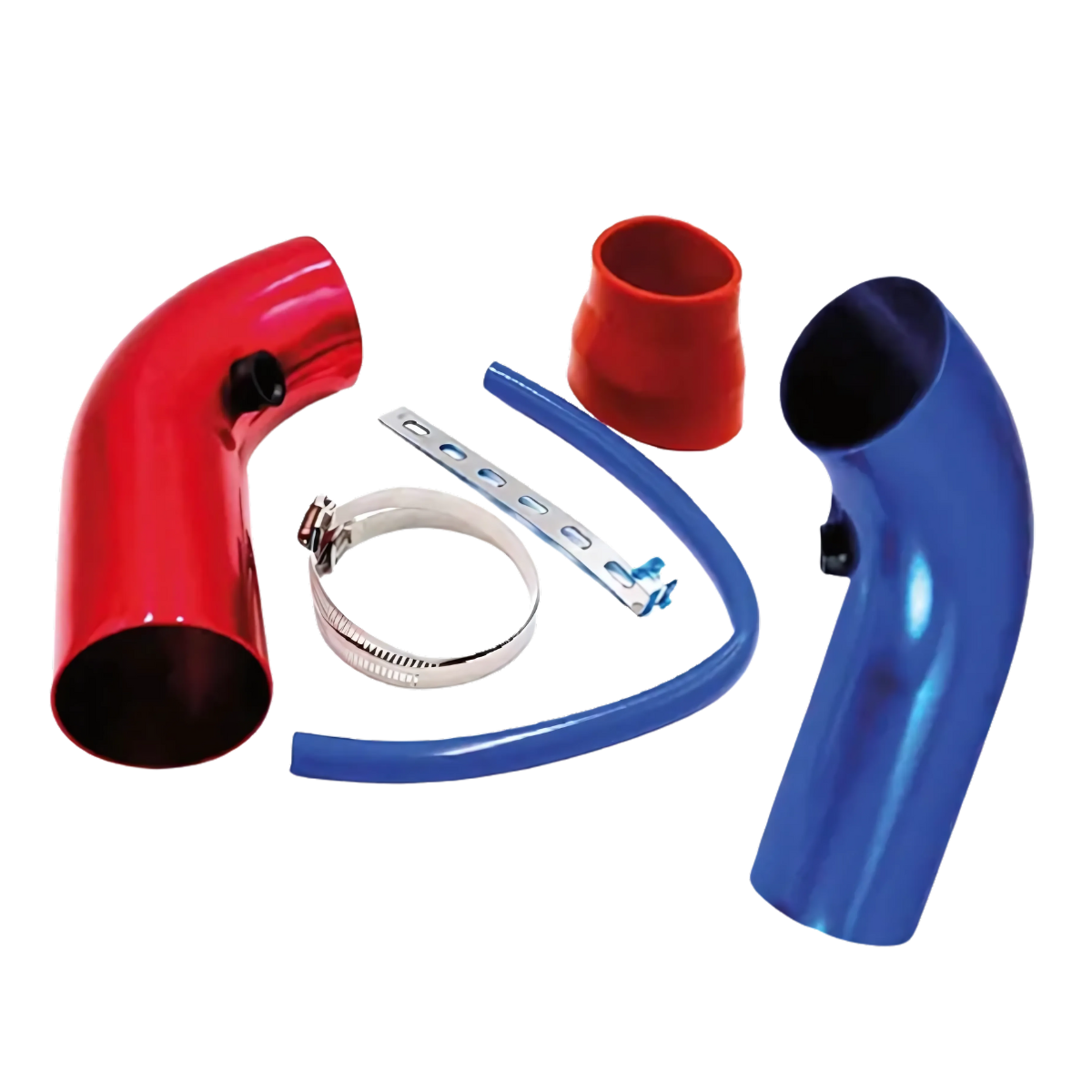 Tubo Inducción Para Filtro de Aire Racing Corto Color Rojo