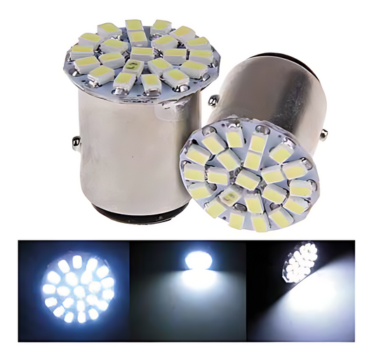 Par Ampolletas 22 LEDs 1 Contacto
