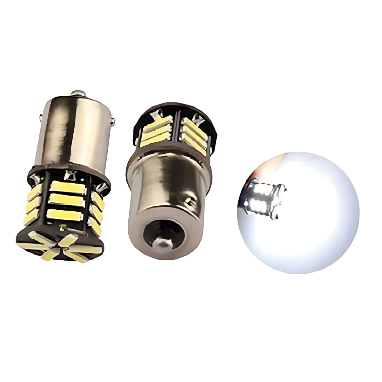 Ampolleta Destellante Blanca 21 LEDs 12V 2 Cont.