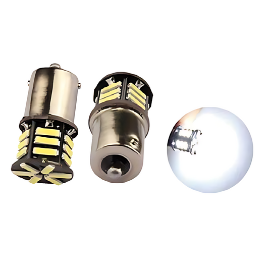 Ampolleta Destellante Blanca 21 LEDs 12V 2 Cont.