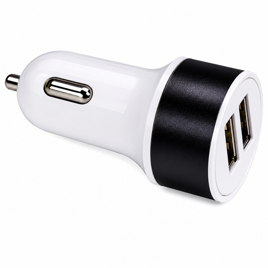 Cargador con 2 Puertos USB BLANCO-NEGRO