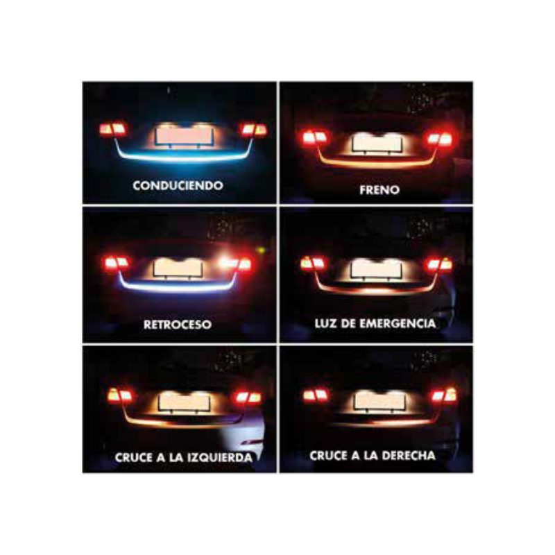 Tira LED para maleta de auto 120 cm