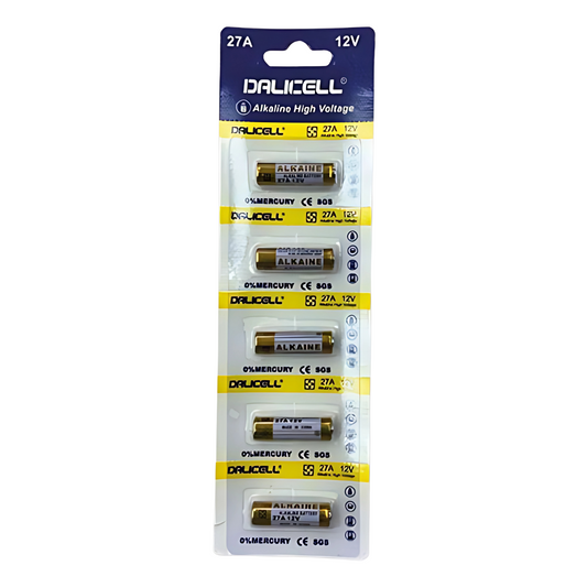 Set 5 Pilas Alcalina Dalicell 27A 12V