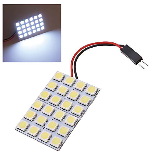 Panel LED 5050 Interior 24 leds Color Blanco