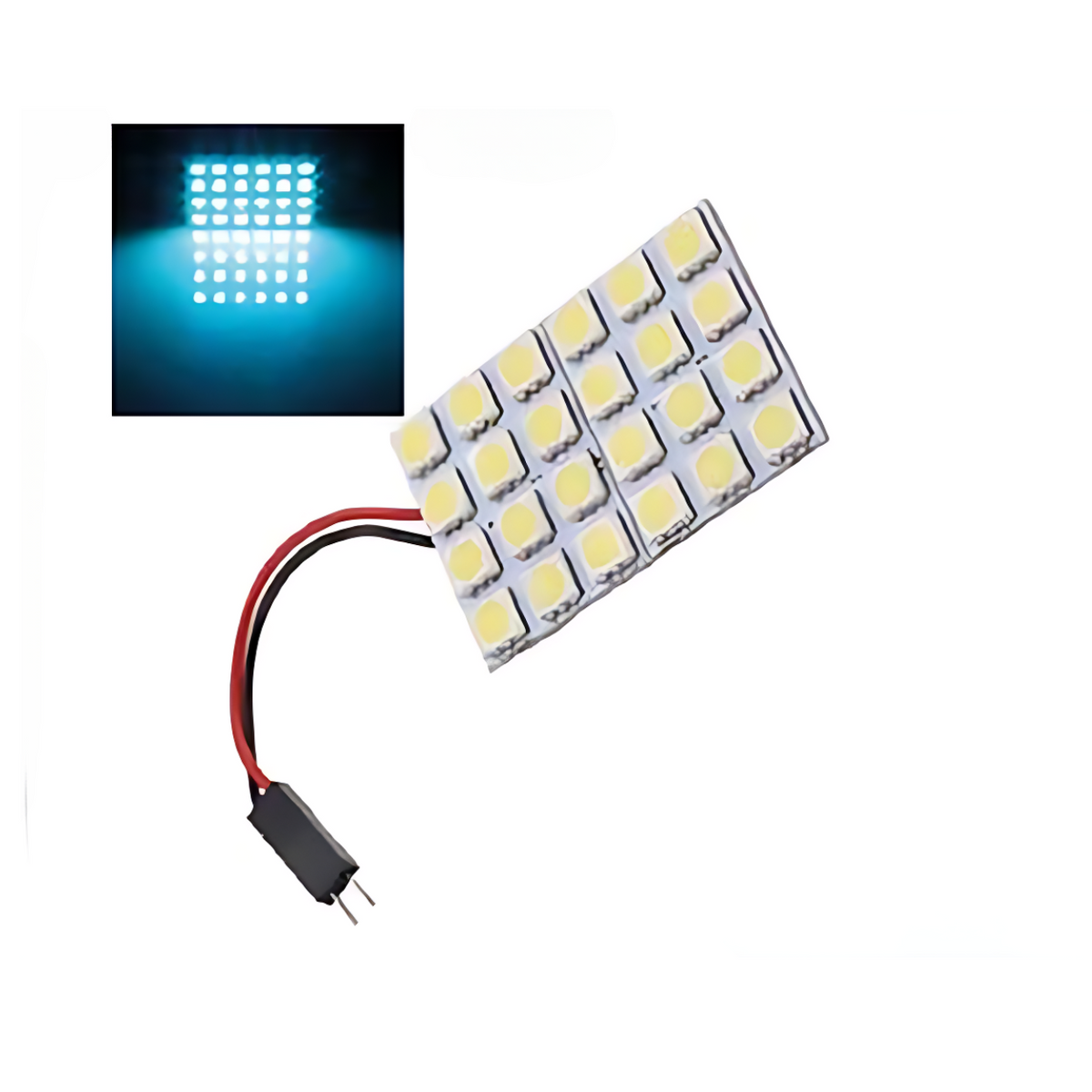 Panel LED 5050 Interior 24 leds Color Azul