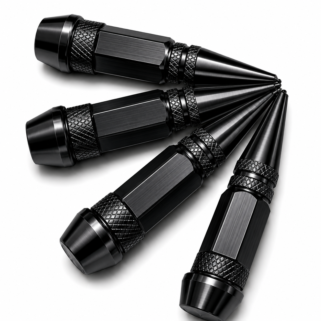 tapa valvula set 4 punta , Negro