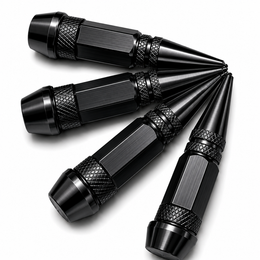 tapa valvula set 4 punta , Negro