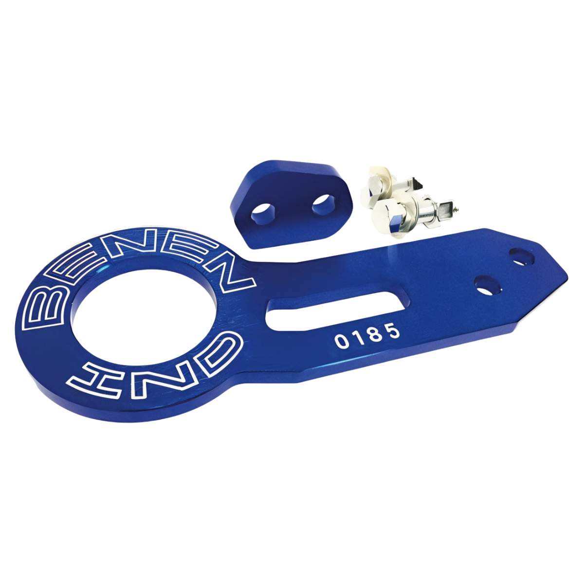 Gancho de remolque trasero tuning Azul