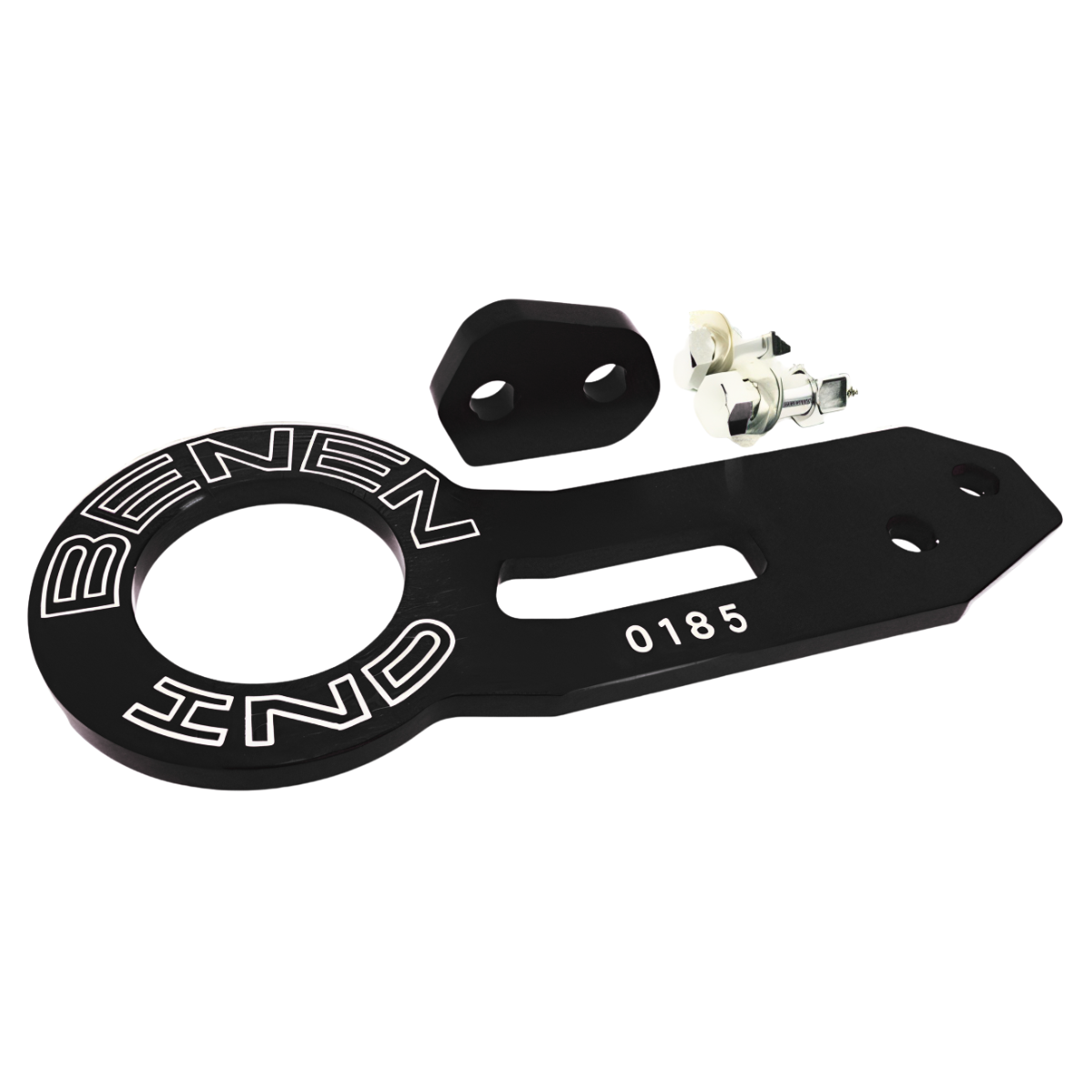 Gancho de remolque trasero tuning Negro