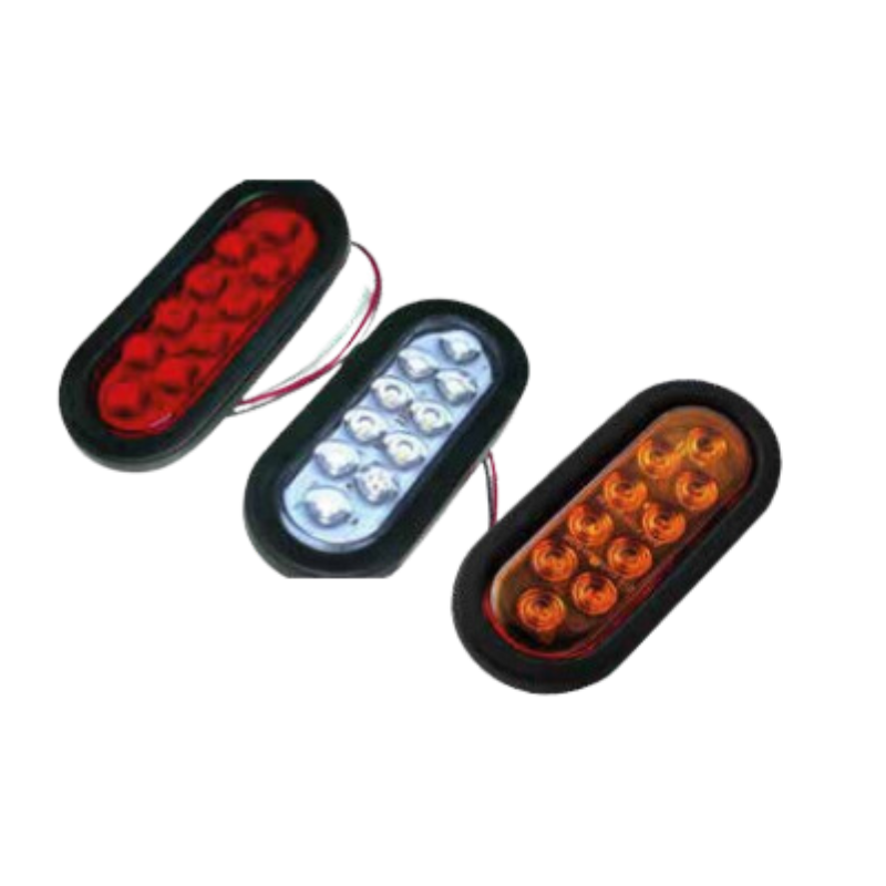 Faro Trasero 10 LEDs 6" Rojo