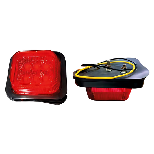 Faro Lateral 6 LED 12-24v Bivolt Rojo