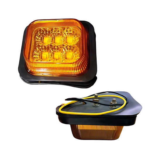 Faro Lateral 6 LED 12-24v Bivolt Ambar