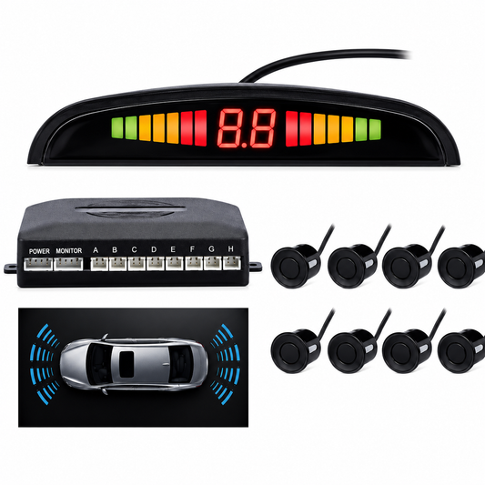 Sensor Retroceso 12v 8 Puntos Grafito