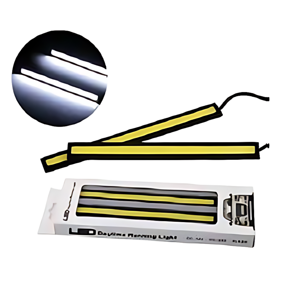 Par Barra LED Neblinero 17 cm Luz Azul
