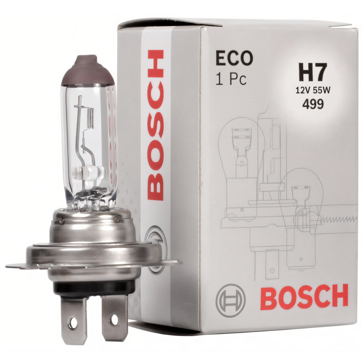 Ampolleta Halogena H7 Bosch