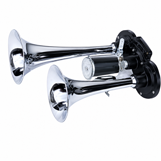 Bocina de Aire Comprimido 12-24V  31.3 x 16.8 x 9.5 cm