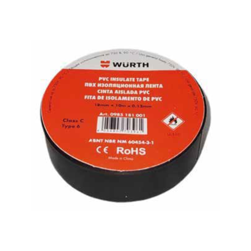 CINTA AISLADORA PVC 0,13X18MM X 20 METROS NEGRO CROMPTON CROMPTON