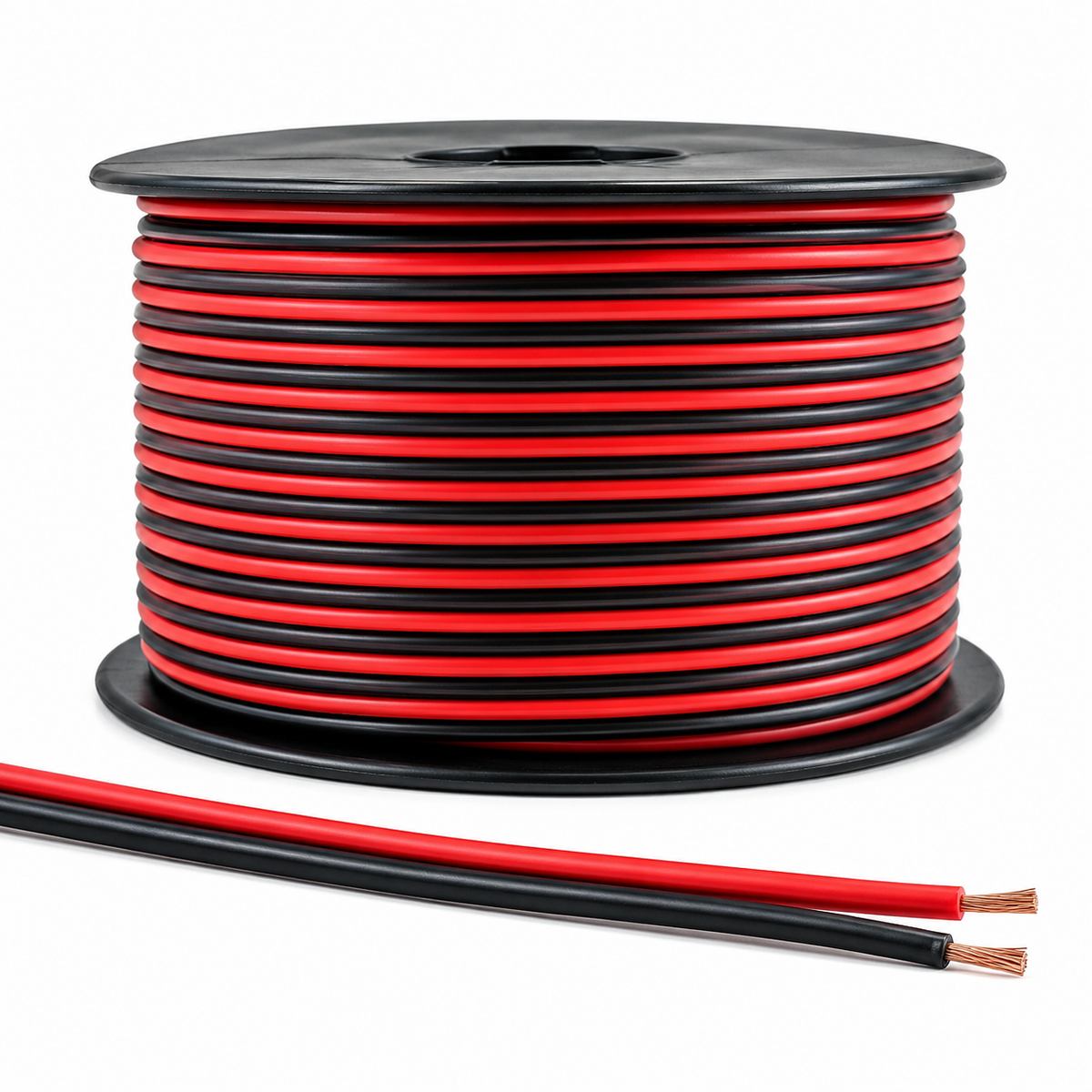 CABLE PARLANTE 2X20 AWG ROJO/NEGRO CROMPTON (Rollo 100 MTS)