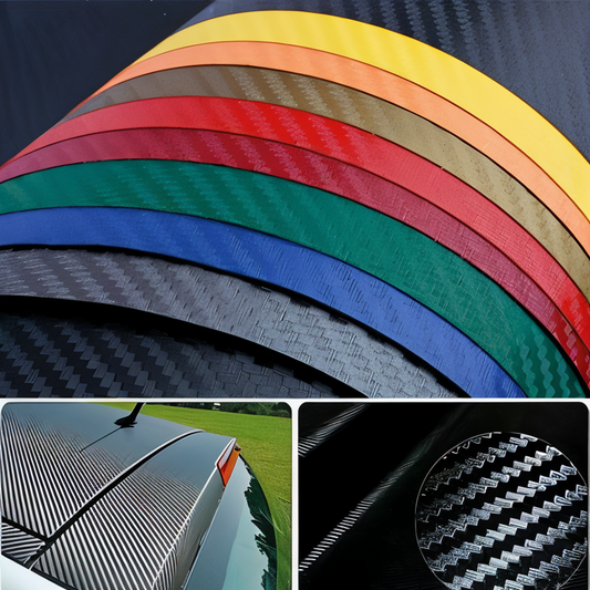 Rollo de Papel Fibra de Carbono Color Carbono