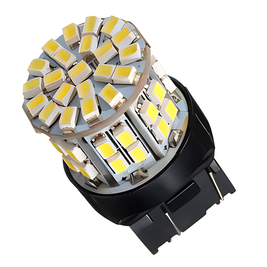 Ampolleta T20 50 LEDs Strobo Blanca 2 Cont. 12V