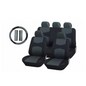 funda asiento cuerina racing gris