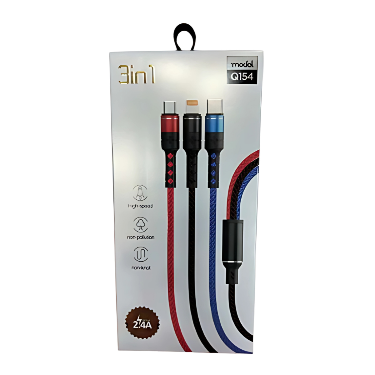 Cable USB 3 en 1 Tipo C / Micro USB / iPhone