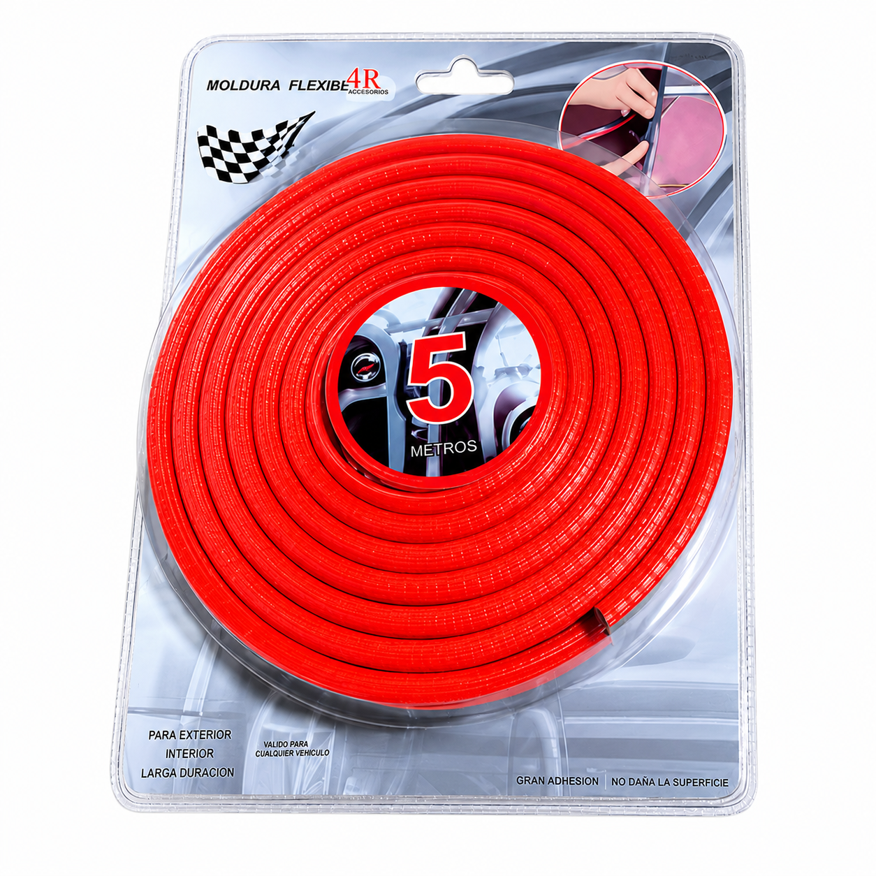 Goma para puerta ROJO 5,2mts