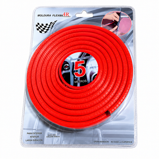 Goma para puerta ROJO 5,2mts