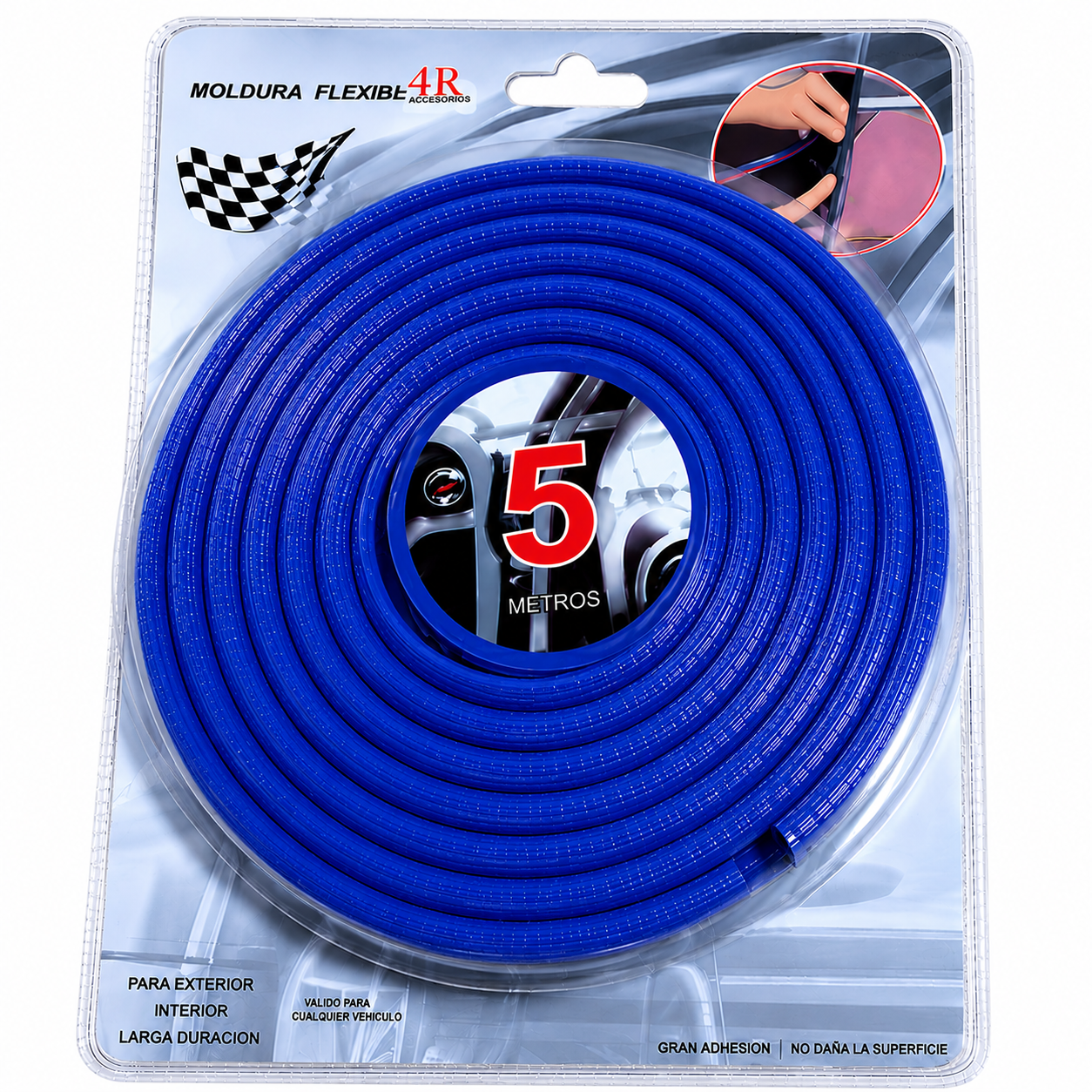 Goma para puerta AZUL 5,2mts