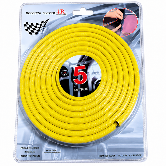 Goma para puerta AMARILLO 5,2mts