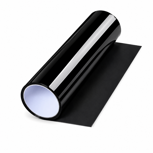 Rollo de Vinilo de 10m x 0.3m Color Negro Claro