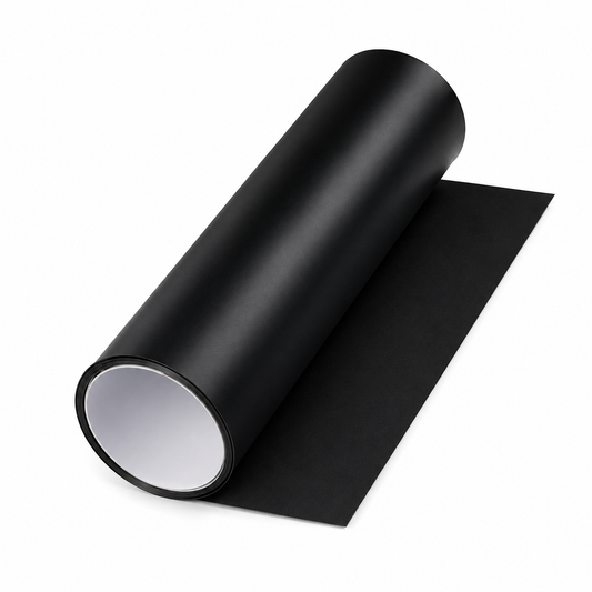 Rollo de Vinilo de 10m x 0.3m Color Negro Humo