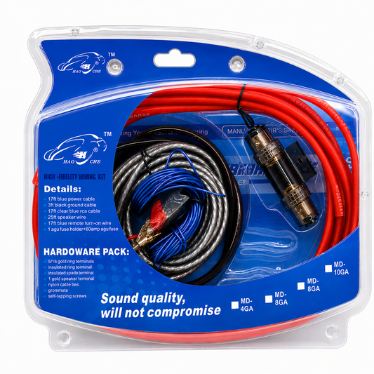 Kit de cable para amplificador de auto de gran calidad